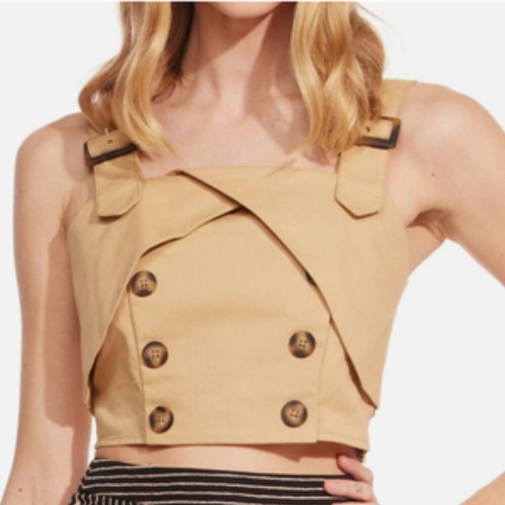 Anthropologie Eva Franco Buttoned Tank – Size 2
